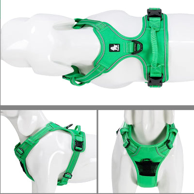 Harnais anti traction chien | PullFree™ - Vert