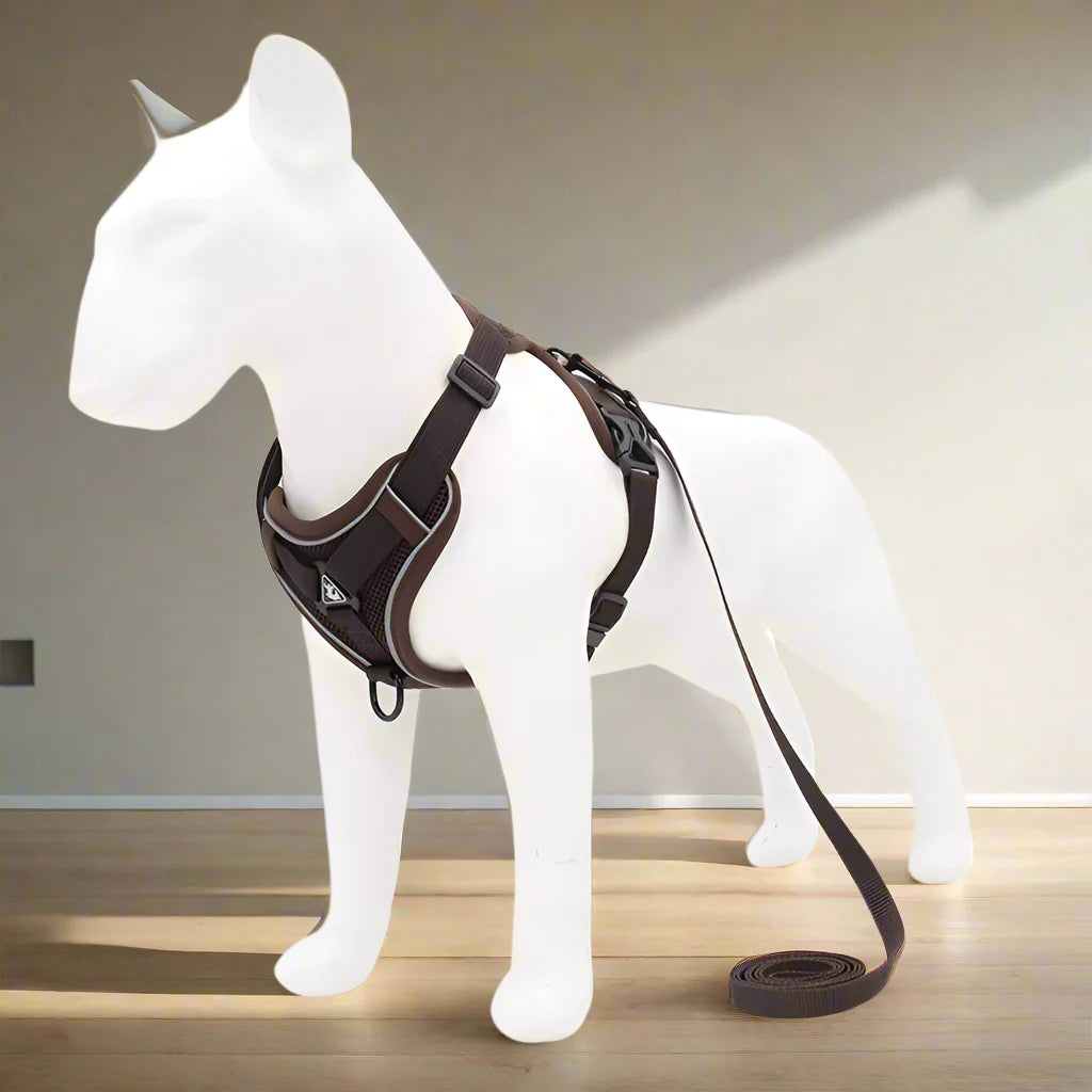 Harnais Petit Chien | DoogyHarness™ - Café