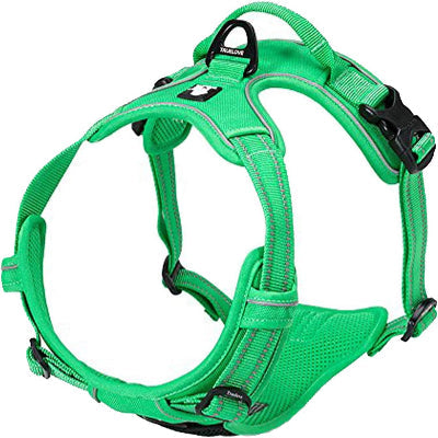 Harnais anti traction chien | PullFree™ - Vert