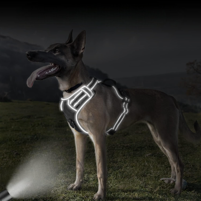 Harnais anti traction chien - PullFree™ - Noir