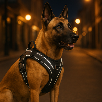 Harnais anti traction chien - PullFree™ - Noir