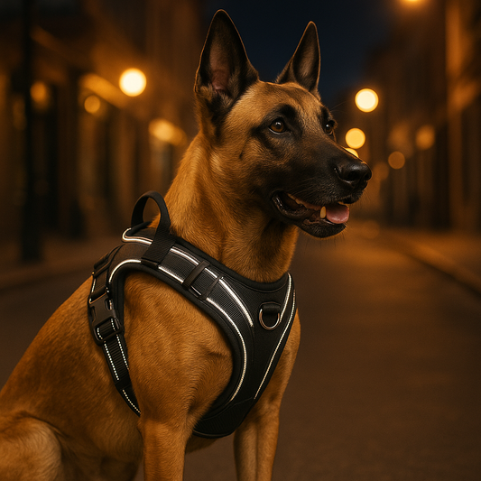 Harnais anti traction chien - PullFree™ - Noir